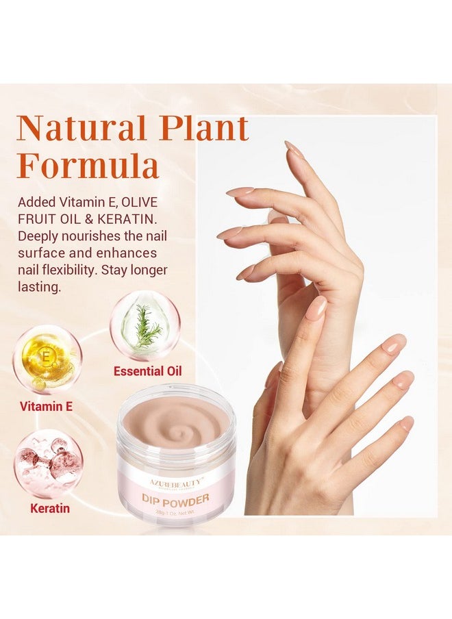 AZUREBEAUTY Nail Repair Kit Transparent Nude Brown Broken Cracked Split Weak Nails Ideal Solution Emergency Easy Quick Fix Dip Powder 28G 1 Oz Quickdrying Repair Glue 10Ml Nail File & Nail Buffer Azurebeauty  - Image 4