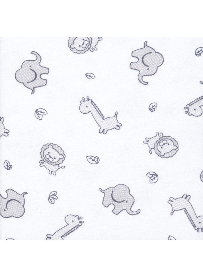 Trend Lab Safari Chevron 4 Pack Blankets-Safari, Dot, Plaid and Chevron Prints, Gray, White, 100% Cotton Flannel, 30 in x 30 in Each - Image 3