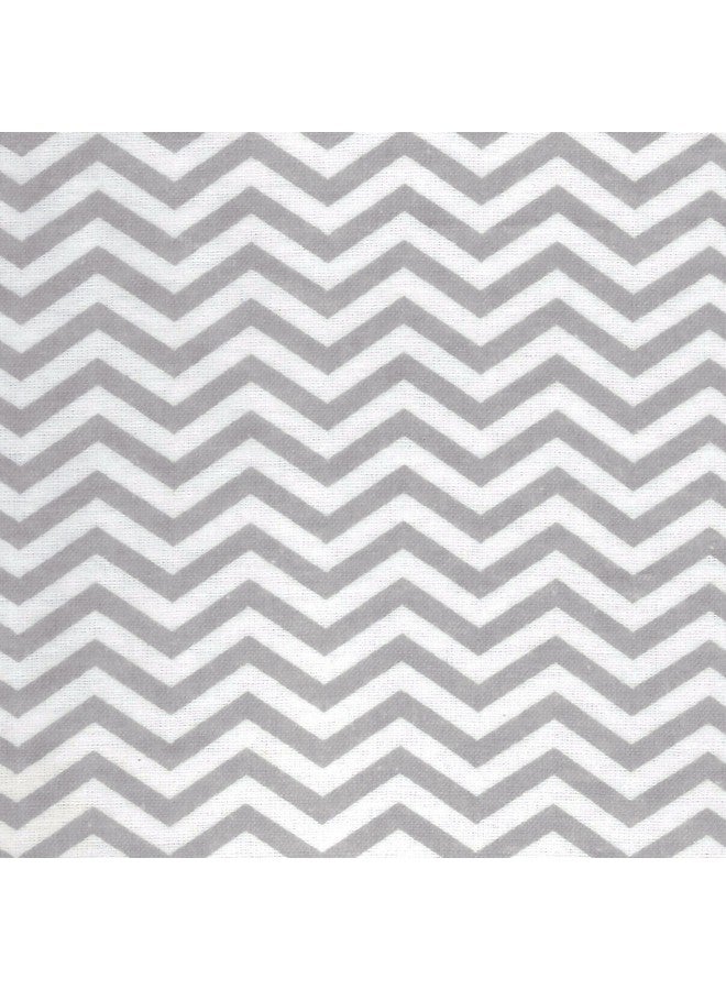 Trend Lab Safari Chevron 4 Pack Blankets-Safari, Dot, Plaid and Chevron Prints, Gray, White, 100% Cotton Flannel, 30 in x 30 in Each - Image 4