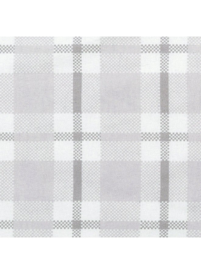 Trend Lab Safari Chevron 4 Pack Blankets-Safari, Dot, Plaid and Chevron Prints, Gray, White, 100% Cotton Flannel, 30 in x 30 in Each - Image 5