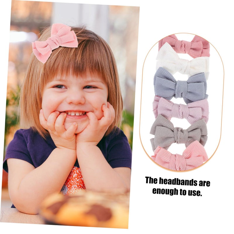 12 Pcs Girls Bow Headbands Hair Bows For Kids DIY Stylish Hair Accessories - Image 3