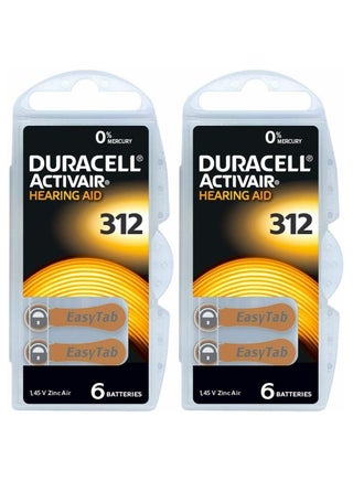 12-Pieces Duracell Activair (Size 312) Hearing Aid 1.45V Zinc-Air Hg0% Mercury Batteries - pzsku/Z0B3315F896A9E493BF44Z/45/1742240761/f1d79aba-77e1-4b99-9a60-85836d78b3ec