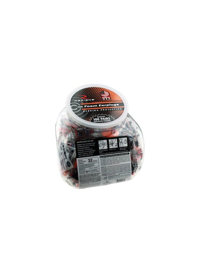 Foam Plugs Nrr32 100/Jar