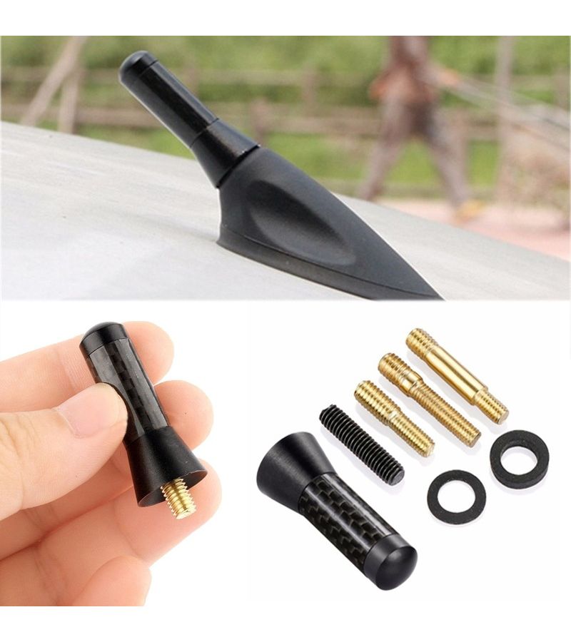 Carbon Fiber Short Mast Antenna 7pcs For Benz Styling Roof Antenna Enhanced Signal Accessories - Image 1