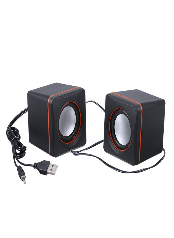 Music Speaker Desktop Speaker Mini Music Speaker with 3.5mm Jack for Laptop/MP3/Smartphones - Image 4