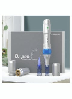 دي آر. بن مجموعة أدوات العناية بالبشرة الاحترافية الكهربائية اللاسلكية من Pen A6 الأصلية، تحتوي على 10 قطع 36 إبرة، قطعتين 12 إبرة  - Image 5