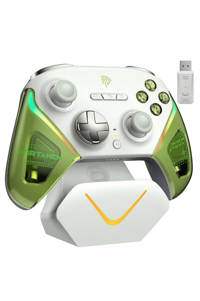 EasySMX D10 PC Controller - Elite Wireless Bluetooth Gamepad with TMR Joystick, Dual-Mode Triggers & Full Mechanical Buttons, 1000Hz Polling Rate, RGB Bakclit for PC/Switch/Android/iOS - Image 1