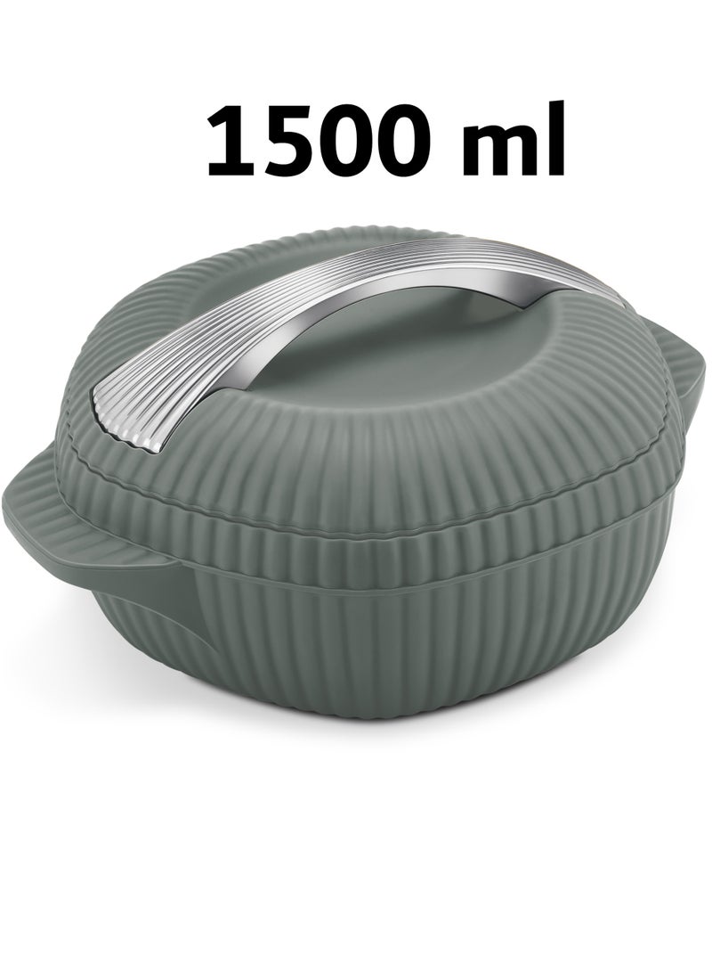 Badraig Set of 3 Inner Stainless Steel Hotpot (500 ml, 1000 ml, 1500 ml) Dark Grey/Silver - Image 2