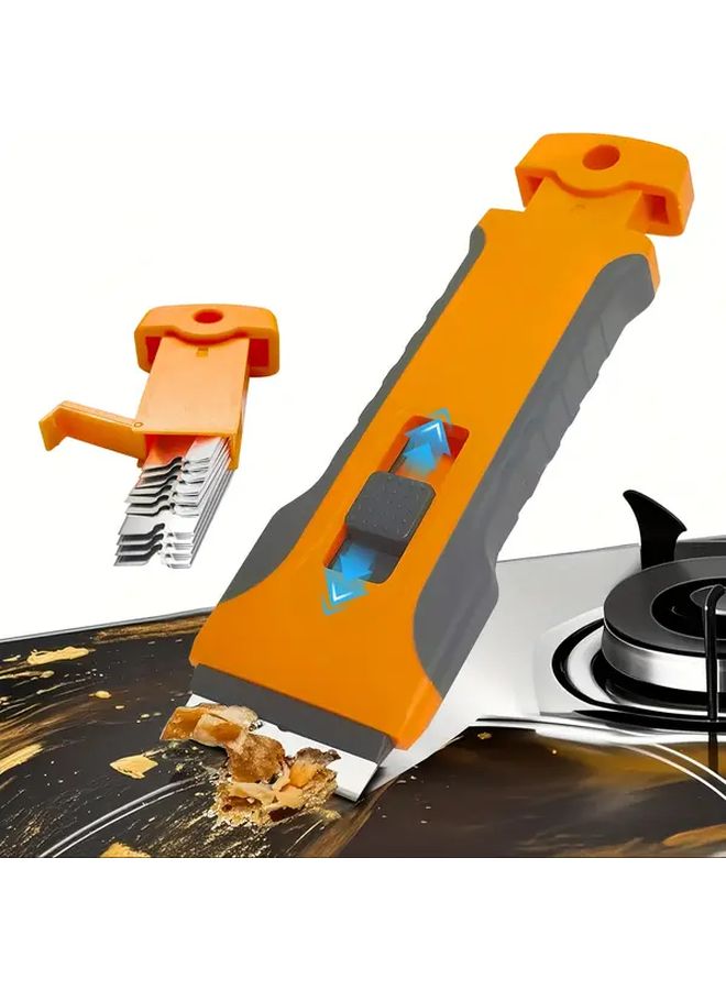 Multifunctional Ceramic Scraper With 20 Blades Remove Stubborn Stains Tile Grouting Wall Cleaning - Image 1