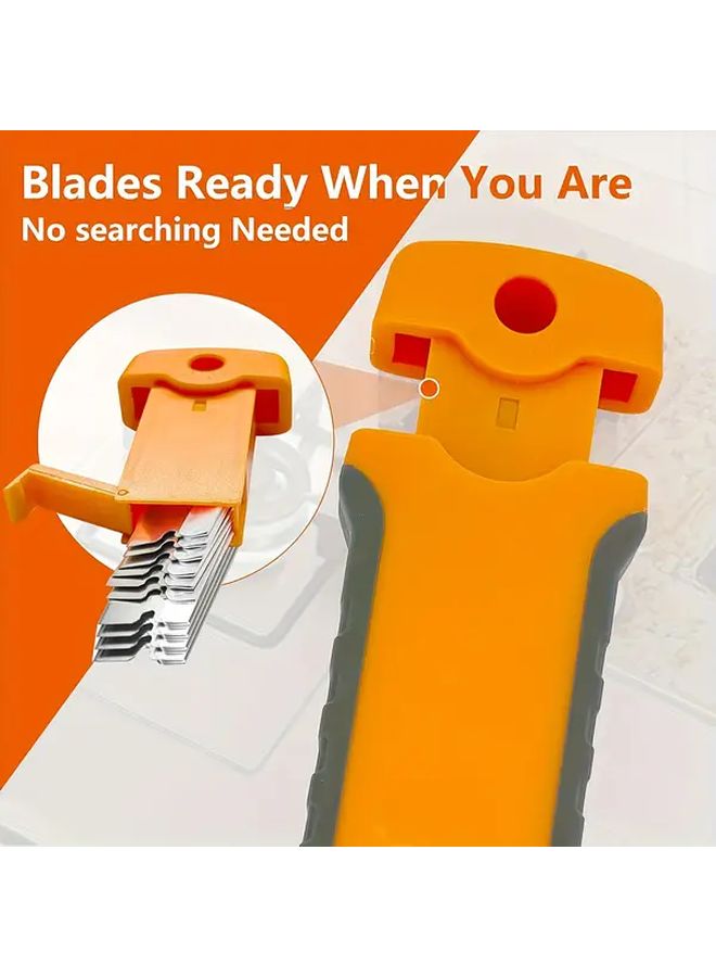 Multifunctional Ceramic Scraper With 20 Blades Remove Stubborn Stains Tile Grouting Wall Cleaning - Image 5