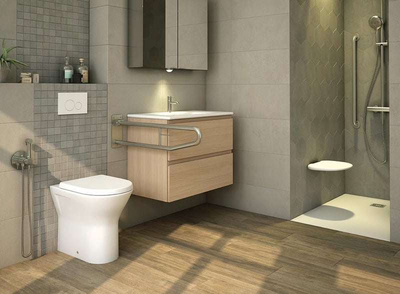 RAK CERAMICS Foldable Shower Seat in Matt White - Image 2