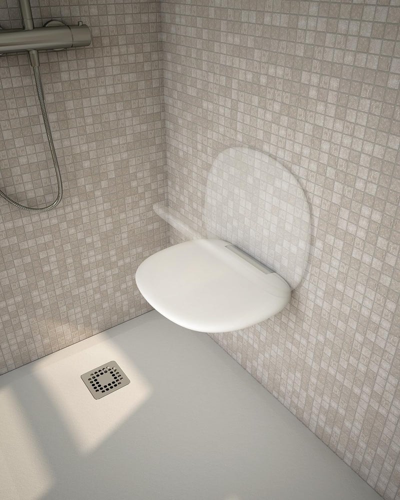 RAK CERAMICS Foldable Shower Seat in Matt White - Image 3