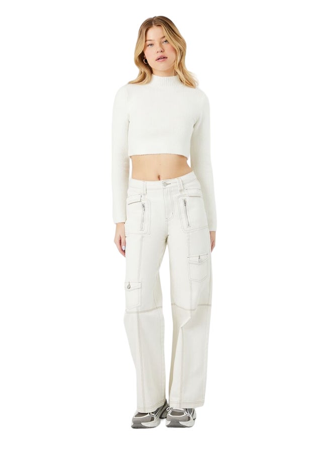 FOREVER 21 Straight-Leg Cargo Pants - Image 1