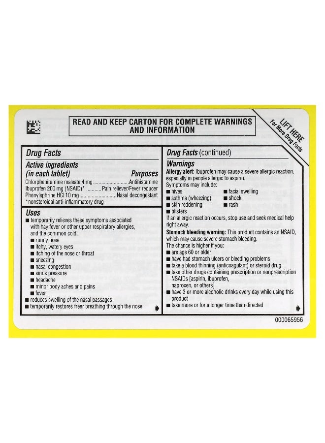 Advil Advil, Allergy & Congestion Relief, 20 Coated Tablets - Image 2