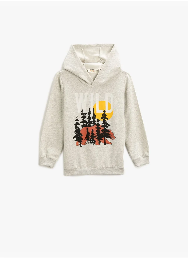 KOTON Printed Hoodie