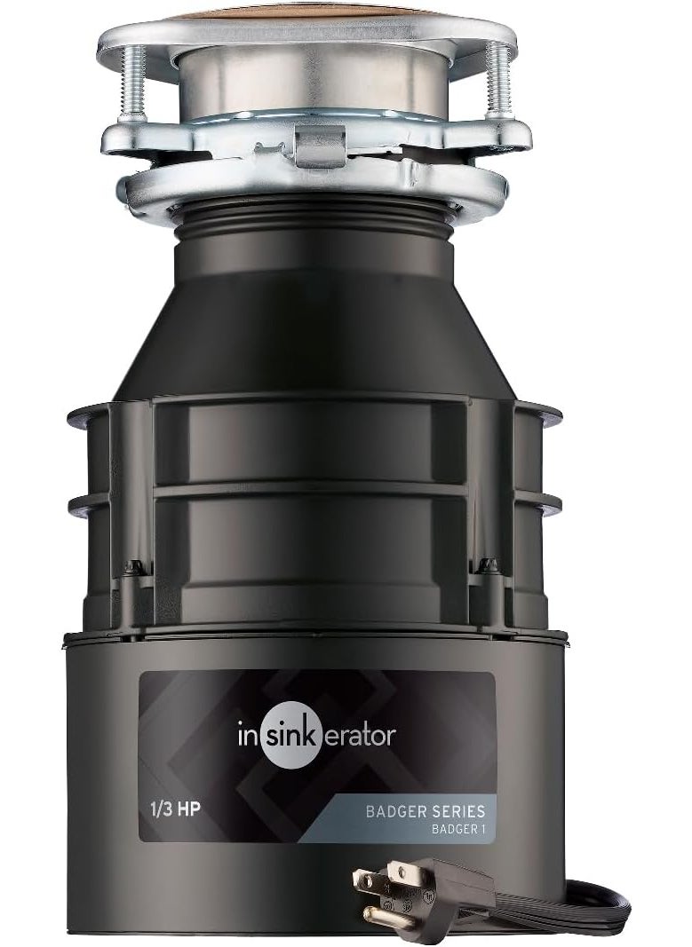 insinkerator InSinkErator Garbage Disposal with Power Cord Badger 1 Standard Series 13 HP Continuous Feed Black  - Image 1