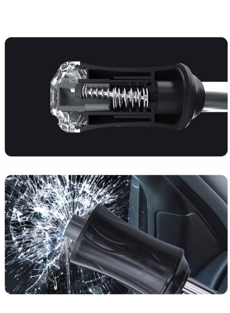 ELTRAZONE Car Windshield Sun Shade Umbrella with Car Safety Hammer,Bendable Shaft,UV Rays and Heat Sun Visor Protector, Foldable Front Window Sunshade (Extra large (150cm x 85cm)) - Image 4