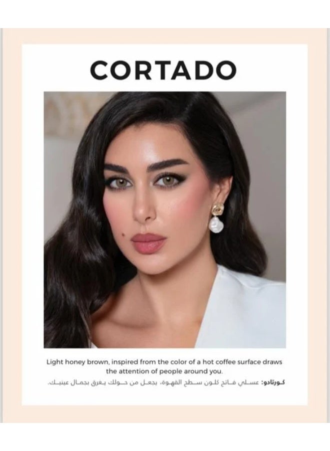 LensMe Lens Me (Cortado) 2-pack. Contact lens  for 6-month use, colored contact lenses, diameter: 14.2 mm, water content: 38%, UV protection: yes - Image 1