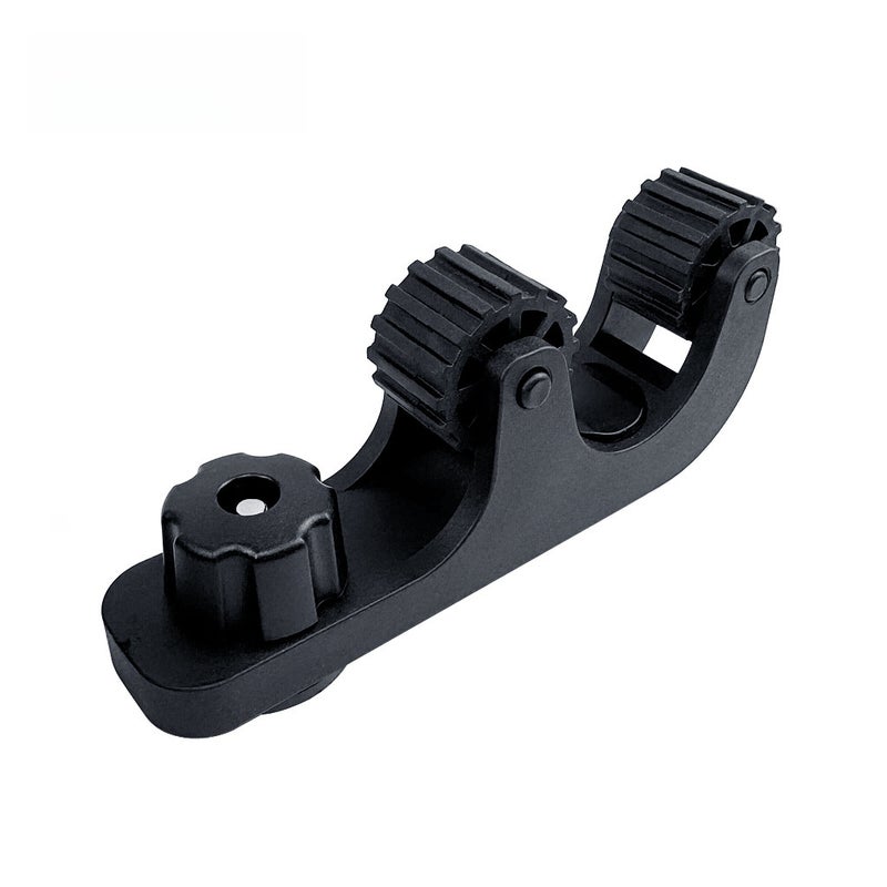 Cross-border in stock canoe paddle bracket track bracket fishing rod bracket rubber boat fishing boat kayak accessories(Adjustable roller paddle clamp) - Image 2