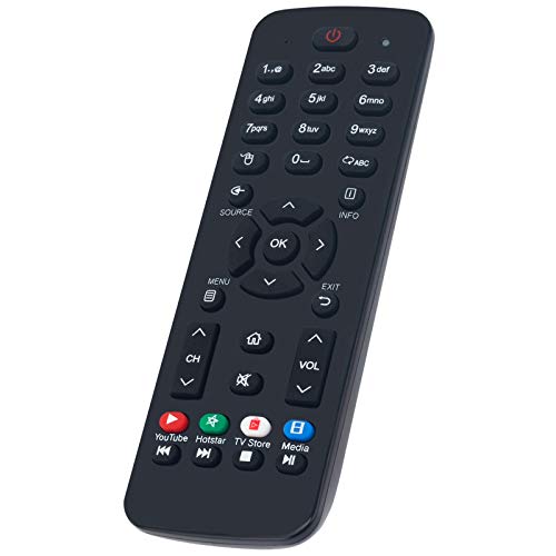 Allimity Replacement Remote Control fit for VU LCD LED HD TVs with YouTube Hotstar TVstore Media APP Keys - Image 3