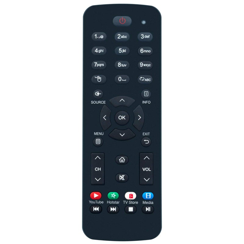 Allimity Replacement Remote Control fit for VU LCD LED HD TVs with YouTube Hotstar TVstore Media APP Keys - Image 5