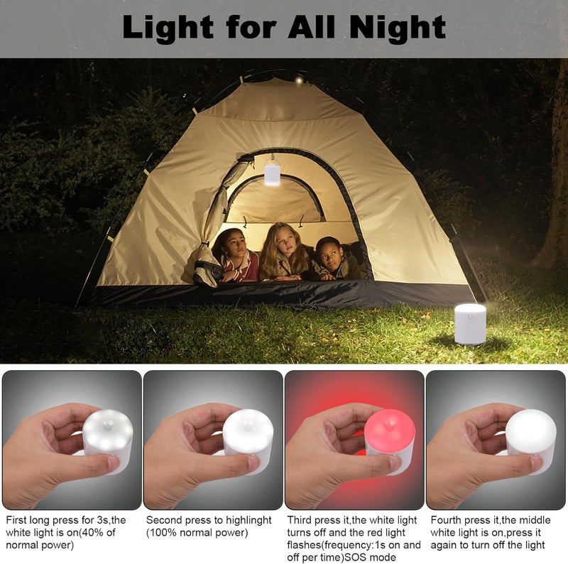 XINBAOHONG Mini Air Portable Camping Light Tiny Inflator/Deflator Pump with 1600mAh Battery USB Rechargeable for Pool Floats Air Bed Air Mattress Swimming Ring Vacuum Storage Bags - Image 5
