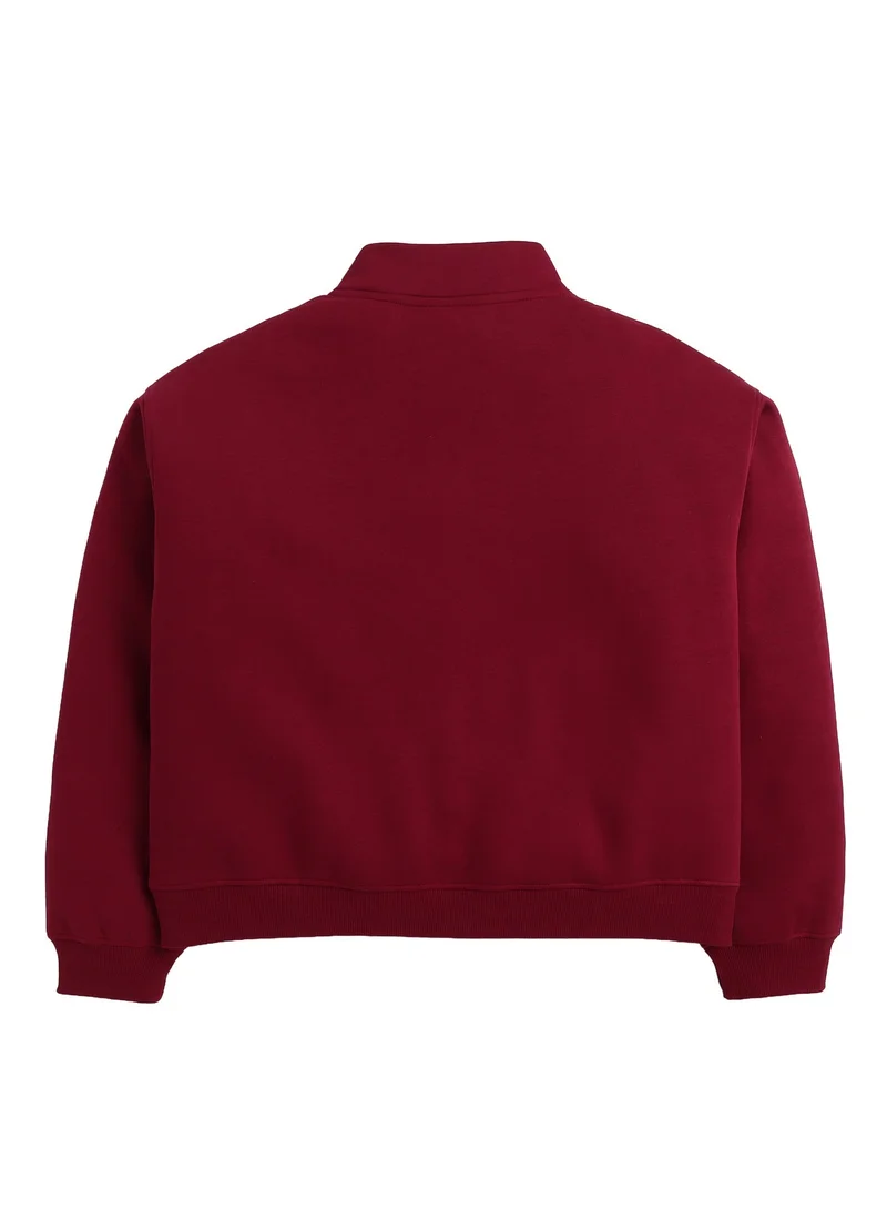 Victor And Jane  “Los Angeles Cali” Half-Zip Sweatshirt – 100% Cotton Fleece Pullover | 280 GSM for Women | Best Price UAE