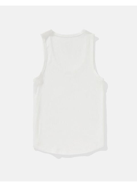 بلوزة بدون أكمام بياقة واسعة ناعمة وجذابة