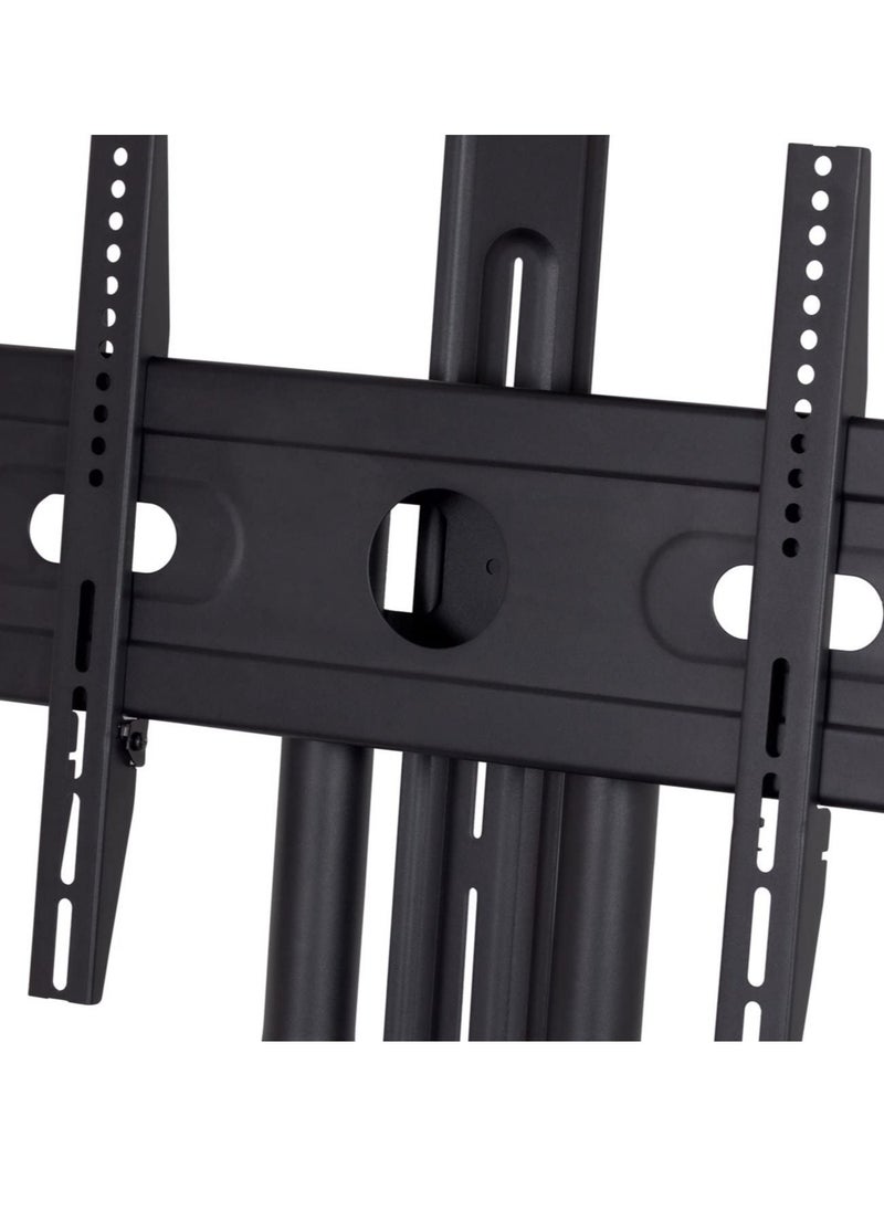 ELTRAZONE - Mobile TV Stand With Lockable Wheels For 32-65 Inch TVs Black - Image 1