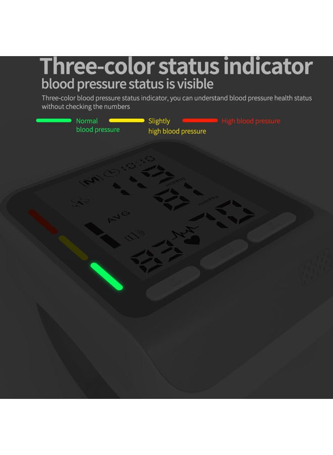 نيبمينينت جهاز قياس ضغط الدم مزود بشاشة تضيء بثلاثة ألوان - Image 4