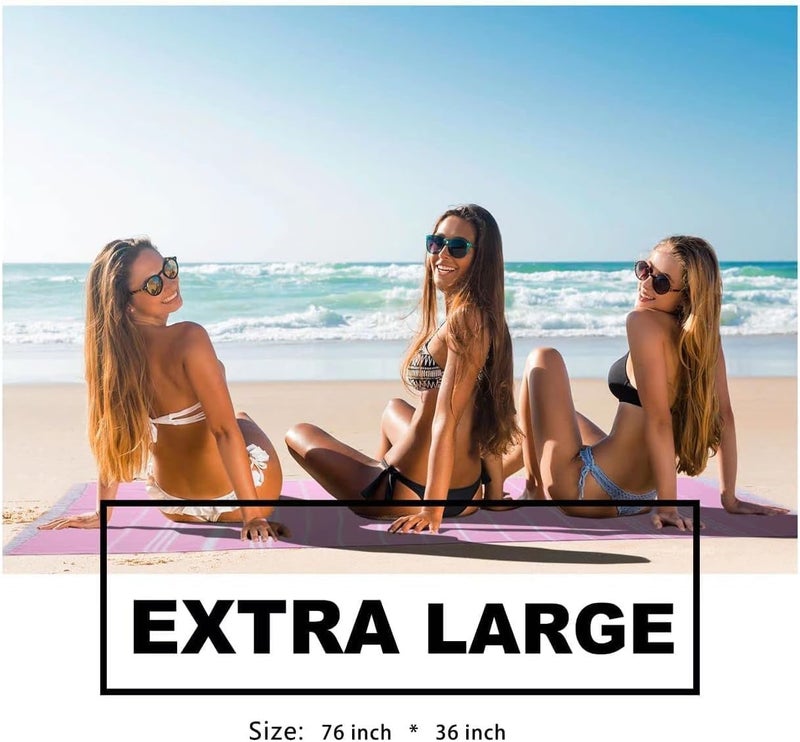 Oversized Beach Towel 180x90cm - Lightweight, Quick Dry, Sand Free - Image 5