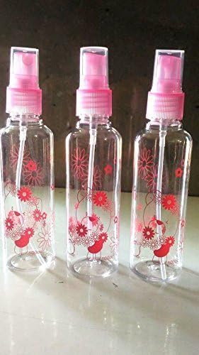 AmigozZ AmigozZ 100ml Empty Cute Bear Floral Refillable Fine Mist Spray Bottle 3 Pc Random Colour  - Image 2