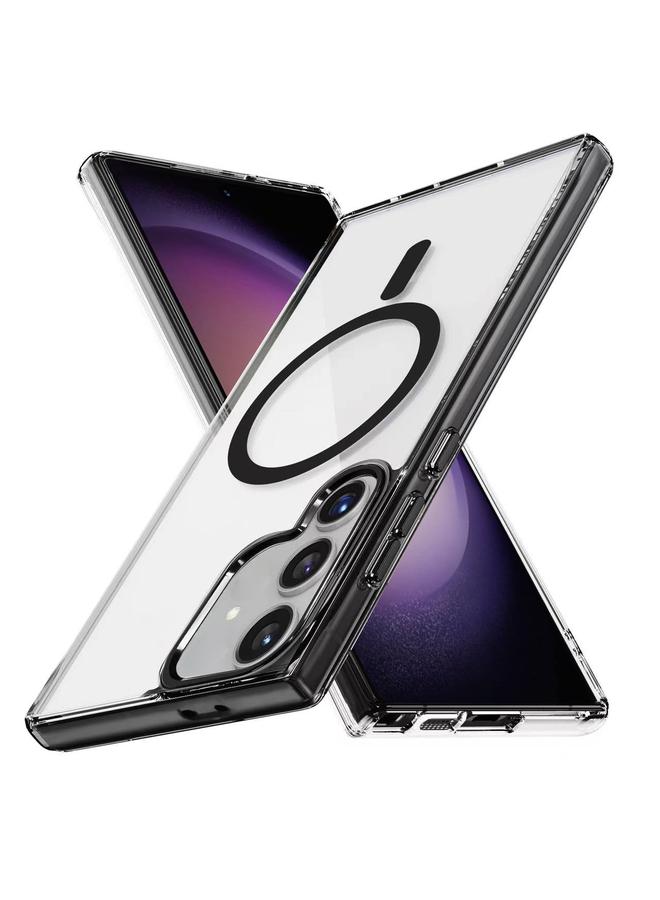 اس-توب جراب لهاتف Samsung Galaxy S23 FE 5G بلون ثلجي من سلسلة مغناطيسية من مادة TPU الهجينة المصنوعة من الأكريليك Magsafe - Image 1