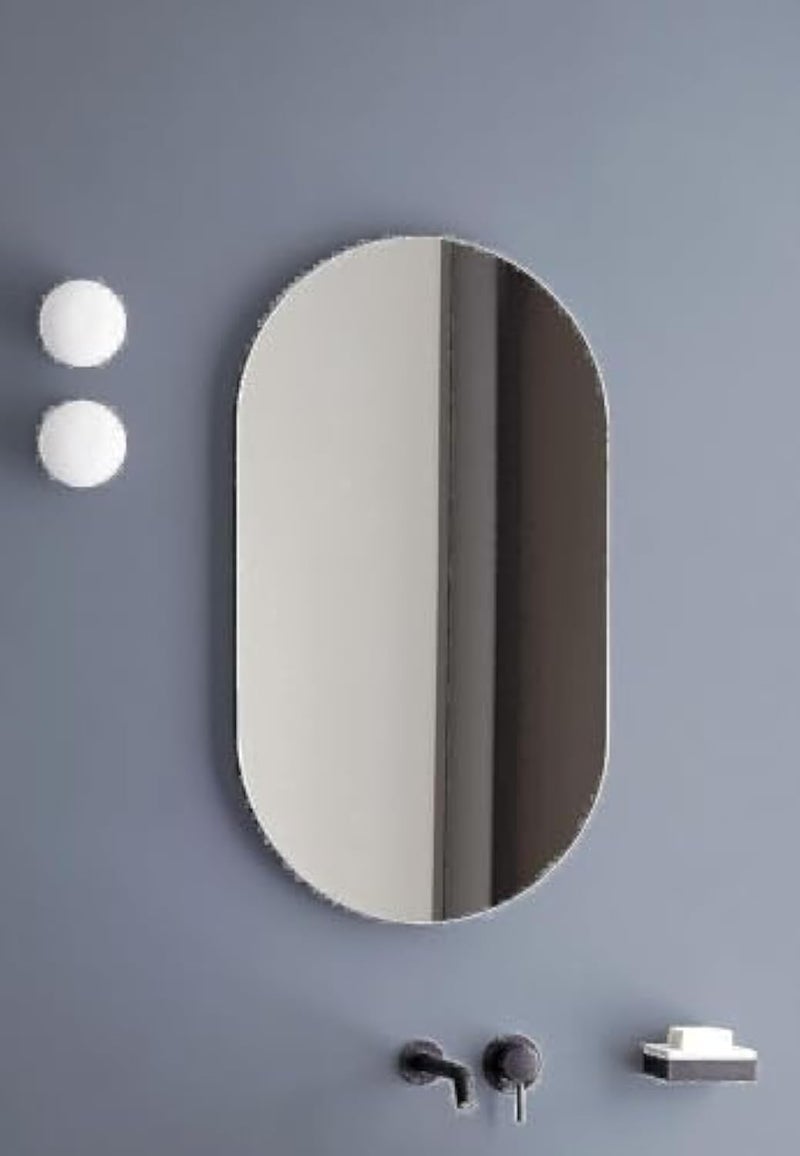 Mirror - Oval Shape with mounting Chasis (80 x 50 cm, 4mm)
