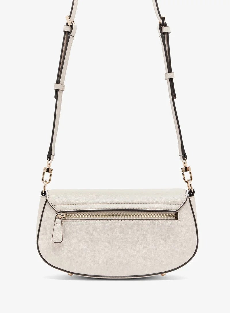 GUESS Textured Mimina Flap Crossbody Bag Camera Bag - Image 4