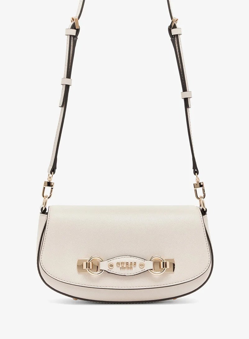 GUESS Textured Mimina Flap Crossbody Bag Camera Bag - Image 1