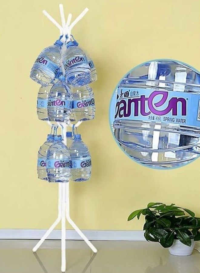 Bukela Multi-Functional Metal Clothes Rack, 12 Hooks Hall Tree Coat Hanger Holder Home Enterway Tree Clothes Storage Stand for Coat, Hat, Clothes, Scarves, Handbags, Umbrella (White) 172x43x43cm - Image 3