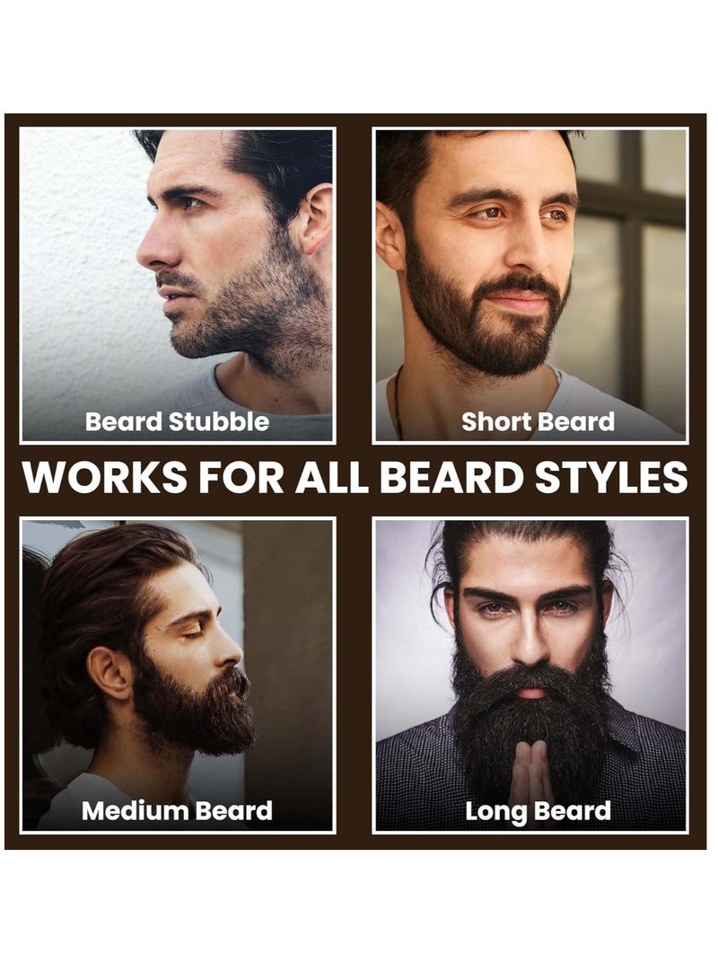 RUBAB MEN Travel Friendly Nylon Bristle Beard Brush for Men | Tame your Beard like a King - Image 3