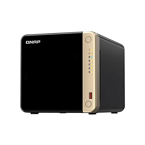 QNAP TS-464-4G (Quad-core Intel for Multitasking, 2.5GbE Multimedia NAS with M.2 PCIe Slots and PCIe expandability) - Black - Image 4