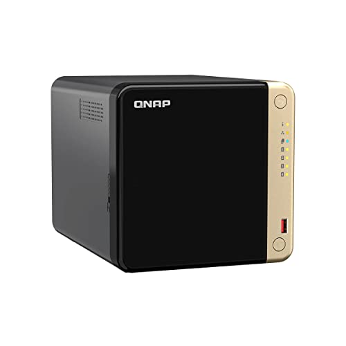 QNAP TS-464-4G (Quad-core Intel for Multitasking, 2.5GbE Multimedia NAS with M.2 PCIe Slots and PCIe expandability) - Black - Image 2