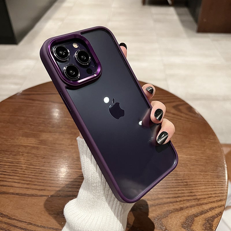 Titanium Original Color iPhone16 Phone Case for Apple 15ProMAX Eagle Eye Transparent 14 Drop-resistant Protective Case - Image 1