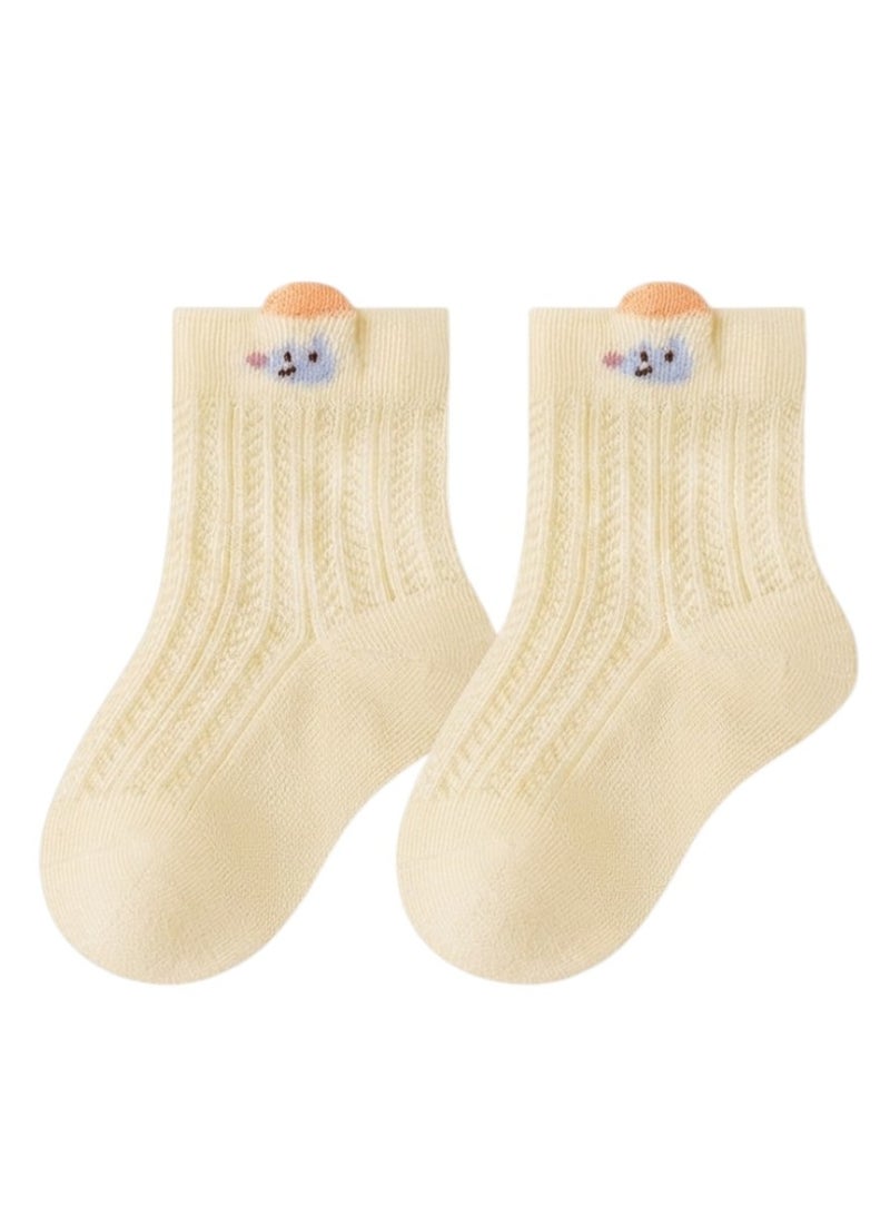 Bambimici Baby Minimalist Socks 5 Pairs - Yellow - Image 3