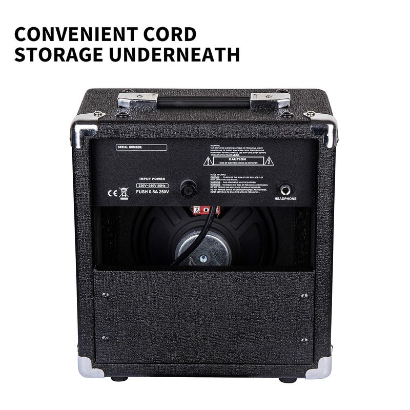 Juarez Professional 16.51 cm (6.5 Inch) Guitar Amplifier, 10 Watt, 4Ω Speaker, Aux, black (JRAMP500) - Image 4