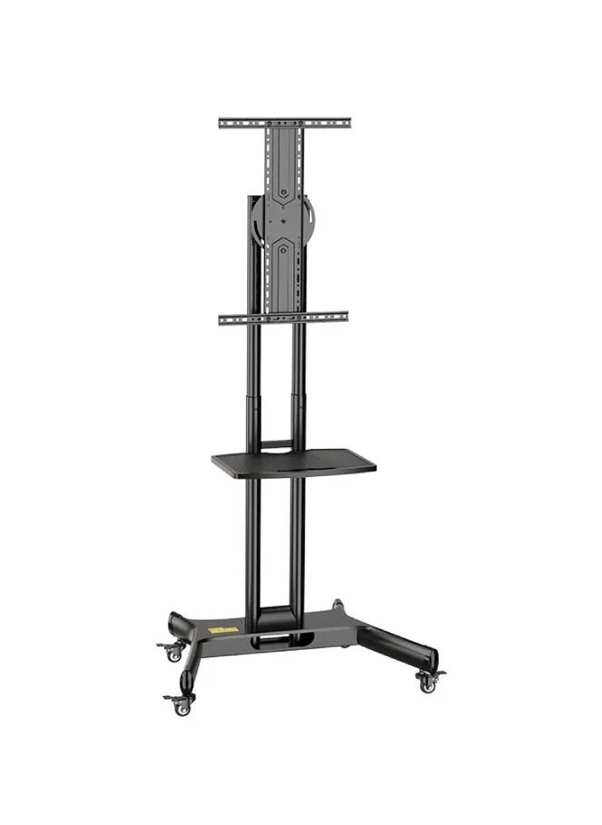 Mobile TV Stand for 32"-65" TVs up to 50 kg/110 lbs with VESA up to 600x400mm, 90° Rotation for Portrait and Landscape Modes, Includes Equipment Shelf, Lockable Wheels for Easy Mobility | TF-L65-X - pzsku/Z0B3456B85D0BD836ABE8Z/45/_/1740475895/9bb019ac-f76b-4396-abc9-409faa14364d