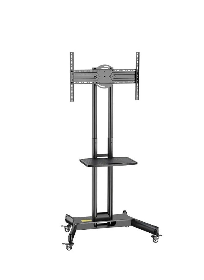 Mobile TV Stand for 32"-65" TVs up to 50 kg/110 lbs with VESA up to 600x400mm, 90° Rotation for Portrait and Landscape Modes, Includes Equipment Shelf, Lockable Wheels for Easy Mobility | TF-L65-X - pzsku/Z0B3456B85D0BD836ABE8Z/45/_/1740637619/1363b451-7dfe-481b-b9e9-a95cac4f7b77