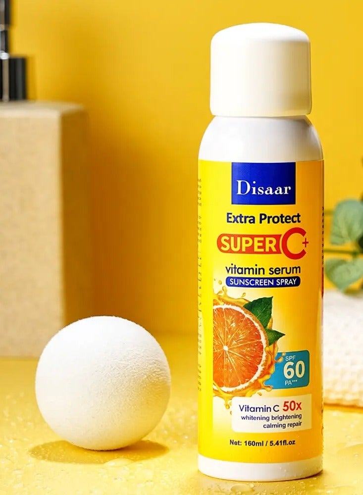 Disaar Two Pieces Of Extra Protect Super C Vitamin Serum Sunscreen Spray Spf 60 - 160x2 ml - Image 3