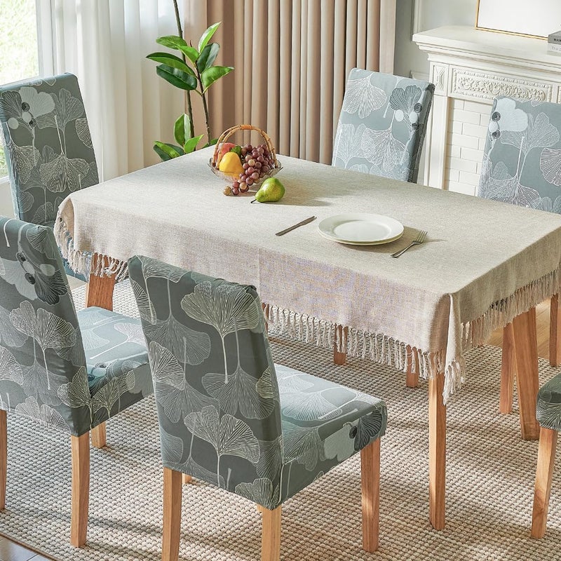 Secgo Chair Covers for Dining Room 4 Pack Stretch Dining Chair Cover Washable Spandex Kitchen Parsons Chair Slipcovers Blue Chair Covers for Home or Party - Image 2