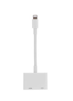 Lightning To HDMI Digital Av Adapter White
