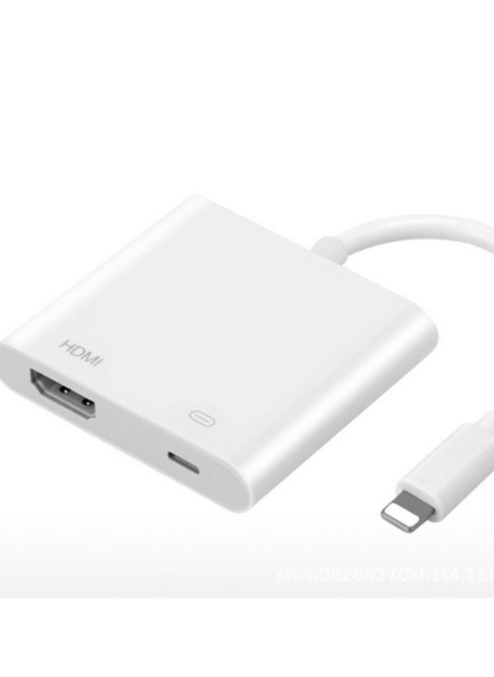 Generic - Lightning To HDMI Digital Av Adapter White - Image 1