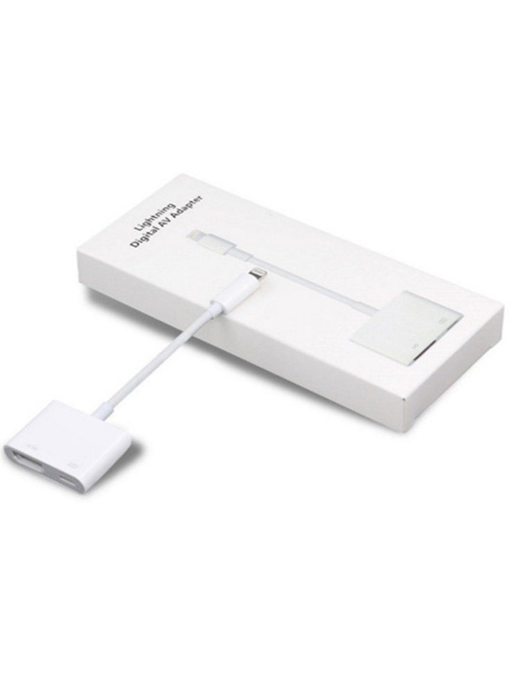 Generic - Lightning To HDMI Digital Av Adapter White - Image 1
